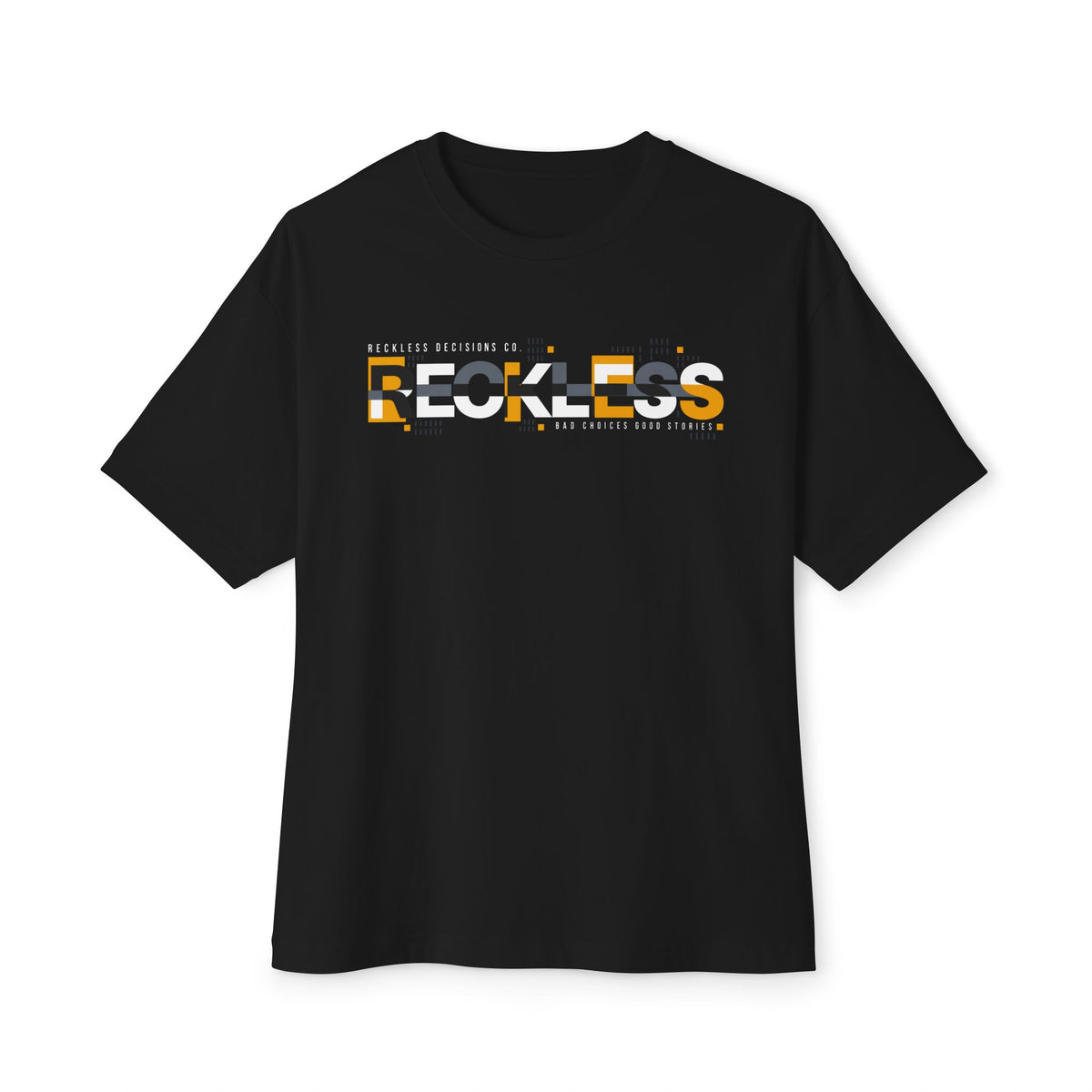 Reckless Graphic Tee — Streetwear Oversized Boxy T‑Shirt