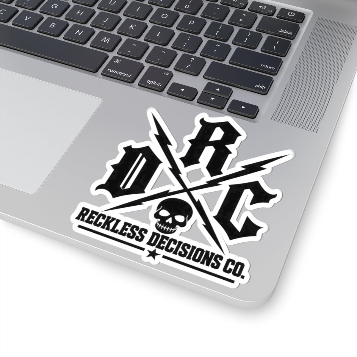 Reckless Decisions Co. Skull Logo Kiss-Cut Sticker