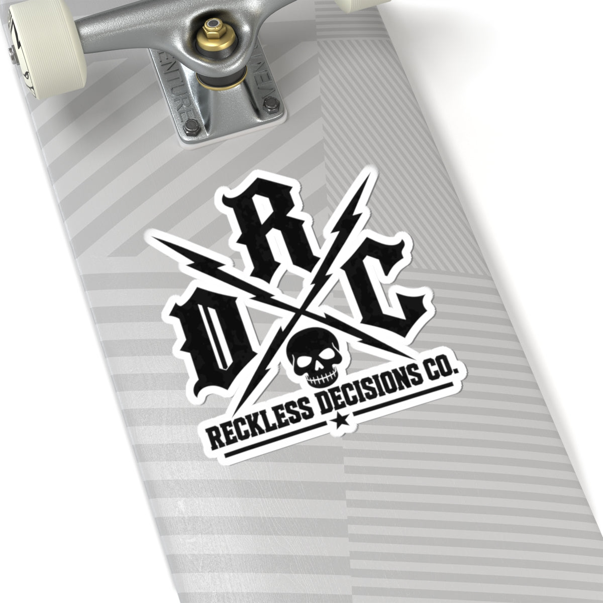 Reckless Decisions Co. Skull Logo Kiss-Cut Sticker