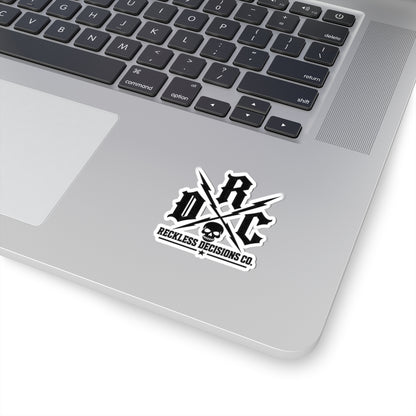Reckless Decisions Co. Skull Logo Kiss-Cut Sticker