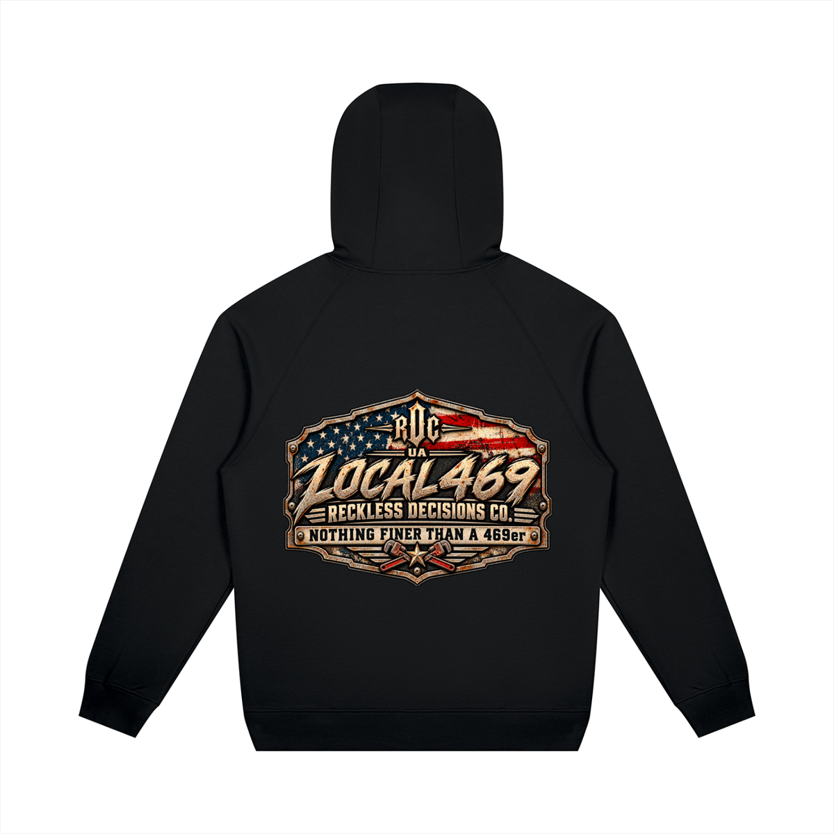 Unisex Oversized Raglan Pullover Hoodie