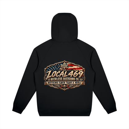 Unisex Oversized Raglan Pullover Hoodie