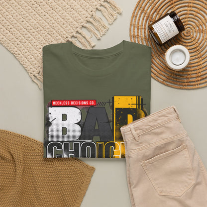 T-Shirt — "Bad Choices, Good Stories" Graphic Heavy Tee