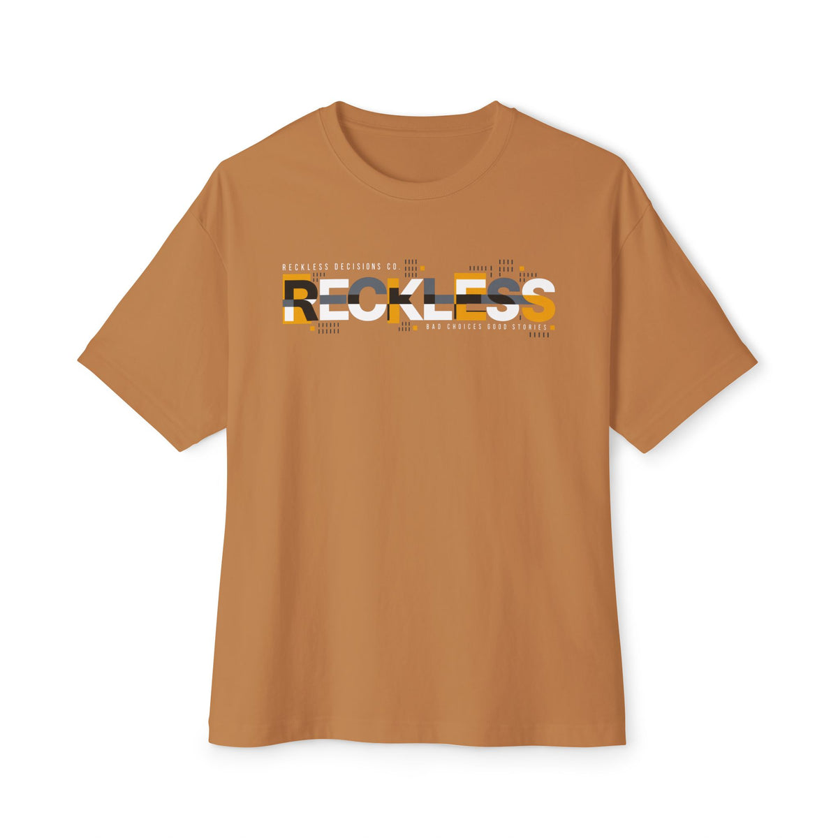 Reckless Graphic Tee — Streetwear Oversized Boxy T‑Shirt